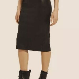 Theory Leather skirt